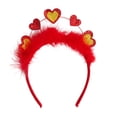 thumbnail image 2 of Regalos de San Valentín Diadema de corazón Accesorios para el cabello de mujer Hermosos accesorios para fotos Rojo, 2 of 9