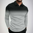 thumbnail image 1 of Blusa y camisa de manga larga con cuello vuelto para hombre, jersey de solapa, manga corta, deportiva, de manga corta, blusa de poliéster para hombre, 1 of 5