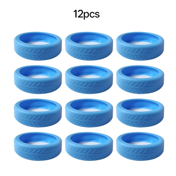 LAMIRO Noise Reduction Luggage Wheels Luggage Wheel Covers 12Pcs Silicone Luggage Wheels Covers Noise-Reducing Caster Cases Wear-Resistant Protective