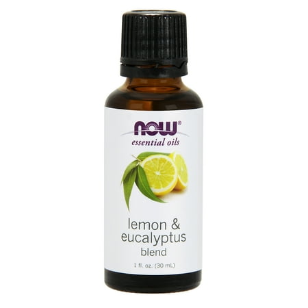NOW Essential Oils, Lemon & Eucalyptus Aromatherapy Blend,
