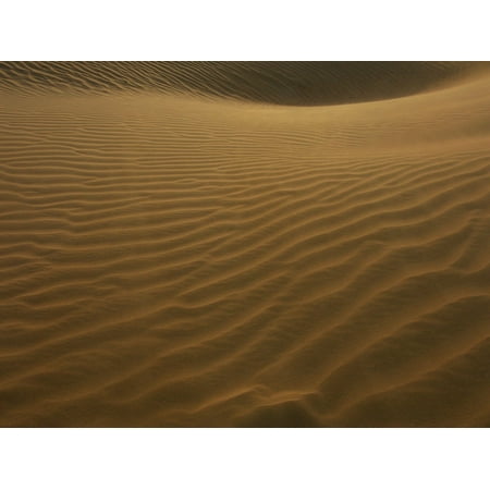 Glass Desert Winds Art Canvas Print Desert Dune Sand Sand Dunes Wind Patterns Dunes Stretched Canvas 10 x 14 ()