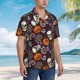 thumbnail image 3 of Fotbe Halloween With Skull Camisa Hawaiana para Hombre Unisex – Camisa Casual de Verano con Botones de Manga Corta de Algodón y Lino,Medium, 3 of 7
