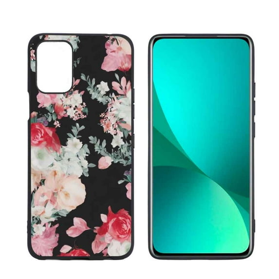 Floral-327 Phone Case, Degined for LG K52 Case Men Women, Flexible Silicone Shockproof Case for LG K52