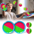 thumbnail image 1 of Juego de lanzar y atrapar la pelota WATUDOU para niños con 2 palas, 1 of 7