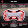 thumbnail image 4 of Luz LED inalámbrica inteligente para motocicleta sin frenos para casco, 4 of 9