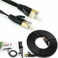 thumbnail image 4 of fastboy Cat7 Type Network Cable Home Office Hotel Flat Internet Cable Ethernet Cord Flat Type, Black, 15 Meter, 4 of 5