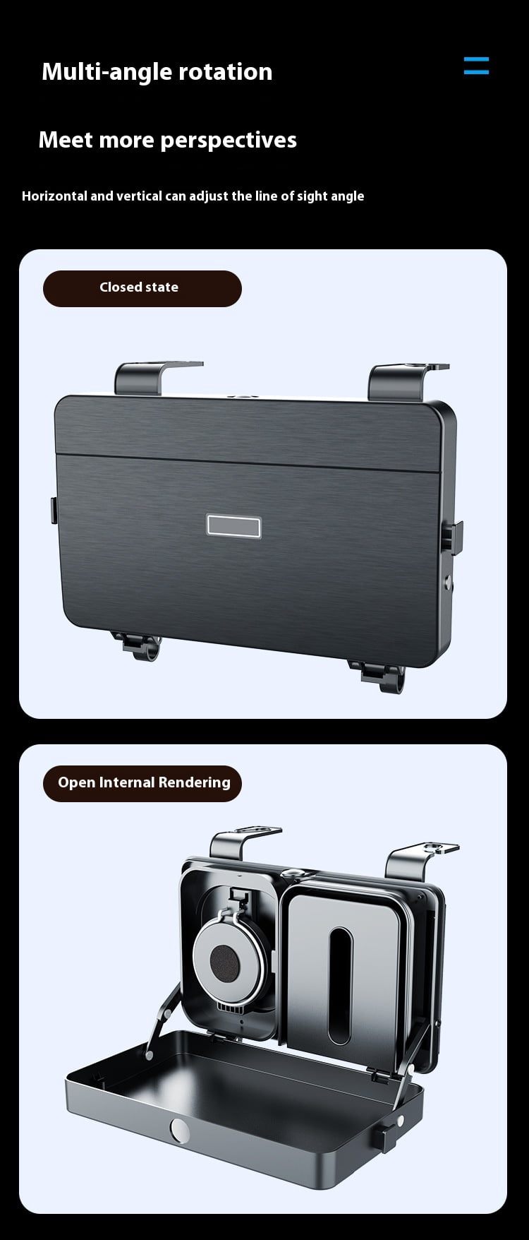 Car Seat Back Organizer with Cup Holders