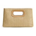 thumbnail image 1 of Bolso de mano de paja CHUNLI Chic para mujer, bolso de playa de verano, 1 of 6