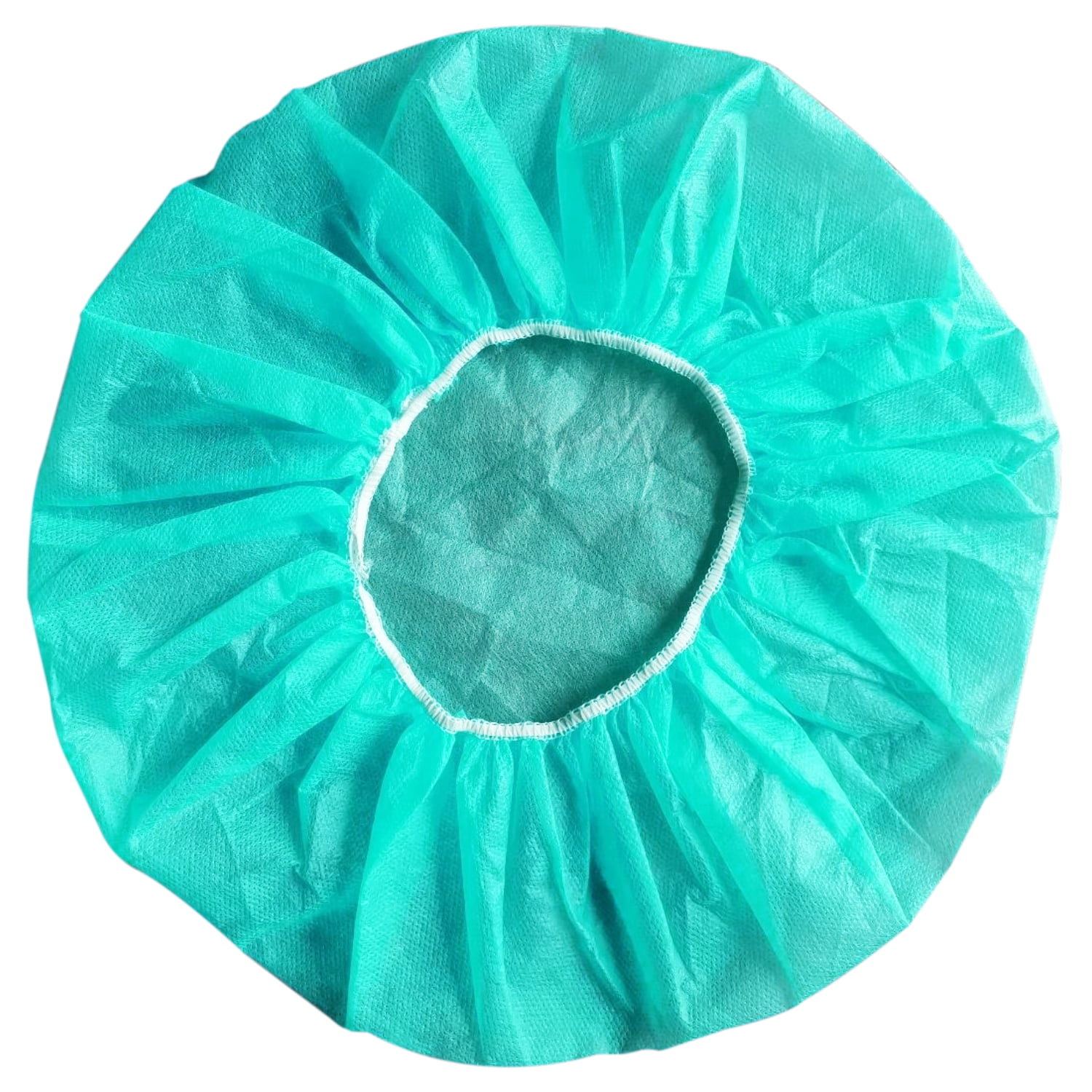 Disposable Bouffant Hair Net Head Cover 24 Inch Green O.R. Cap