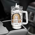 thumbnail image 3 of Sister Rainbow Sunflower Leopard, Tumbler 40 Oz With Handle Lid And Straw, Sister Gifts, Print Funny Tumblers Black Women From Sisters Cups Handle For Heart Little Coffee, 3 of 6