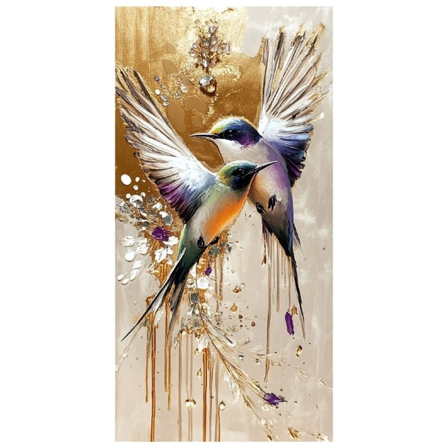 Cuadro Decorativo Animal 60x80cm Colibríes