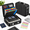 Black, variant on Black Lockable Water Resistant Document Box File Storage Organizer for Home Office Travel