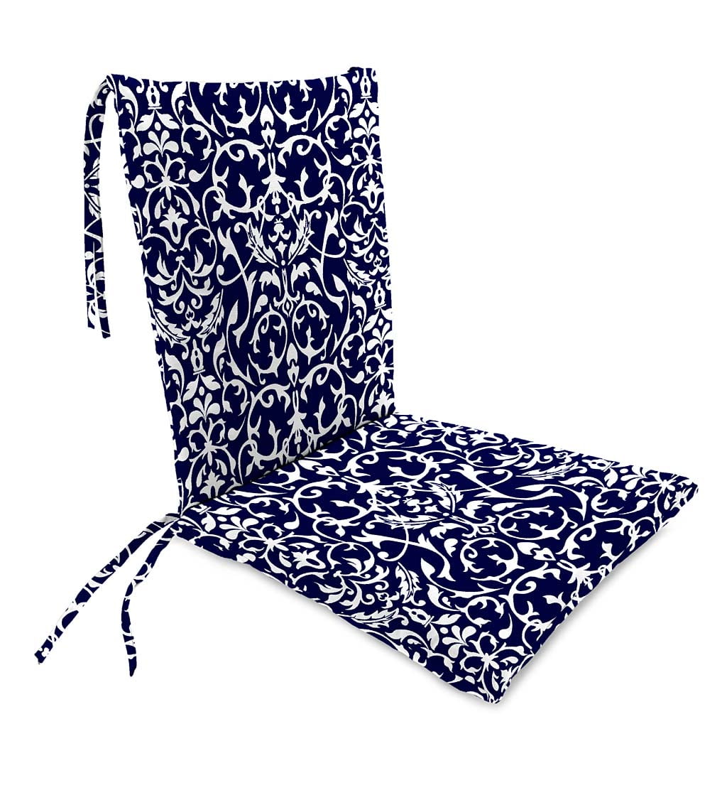 WeatherResistant Outdoor Rocker Chair Cushion with Ties