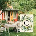 thumbnail image 4 of Monogram Letter C Floral Garden Flag 12x18 Inch Double Sided Outside, Family Last Name Initial Yard Outdoor Decoration, 4 of 6