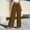 Brown women wide leg pants a1, variant on Cagogo Women's Wide Leg Elastic Waist Flowy Solid Casual Loose Long Pants Trousers Summer Beach Vacation Lounge Work, Gray XL