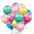 thumbnail image 2 of KAKOWELY 10 globos de látex con estampado de regreso a clases, para decoración, para fiestas y reuniones de estudiantes (colores variados), 2 of 4