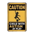 thumbnail image 1 of Reflective Outdoor Sign, Aluminum Safety Sign for Yard, Rust-proof Driveway Caution Sign, Humorous Slow Down Kids Playing Sign for Courtyard and Front Door, 1 of 6