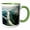 Green/White, variant on 3drose, Alaska Mountain Range Aerial View, 11oz Magic Transforming Mug