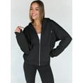 thumbnail image 4 of Womens Zip Up Hoodies Oversized Sweatshirts Fall School Fashion Outfits Casual Jackets Winter Clothes Black M, 4 of 9