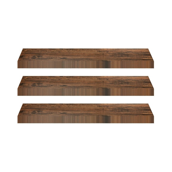 Achim Home Furnishings Tivoli II Peel & Stick Vinyl Floor Planks, Mahogany, 10Pk (3 Pack)
