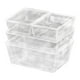 thumbnail image 2 of Caja de almacenamiento Zulema apilable 4 piezas con tapa Acrílico transparente, 2 of 2