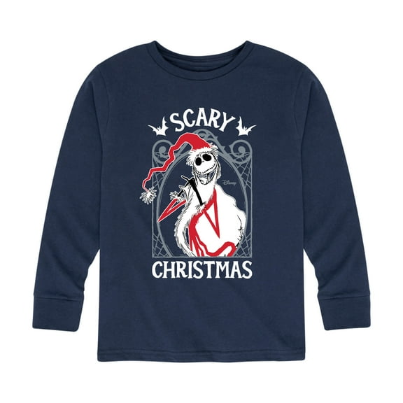The Nightmare Before Christmas - Jack Scary Christmas - Toddler And Youth Long Sleeve Graphic T-Shirt
