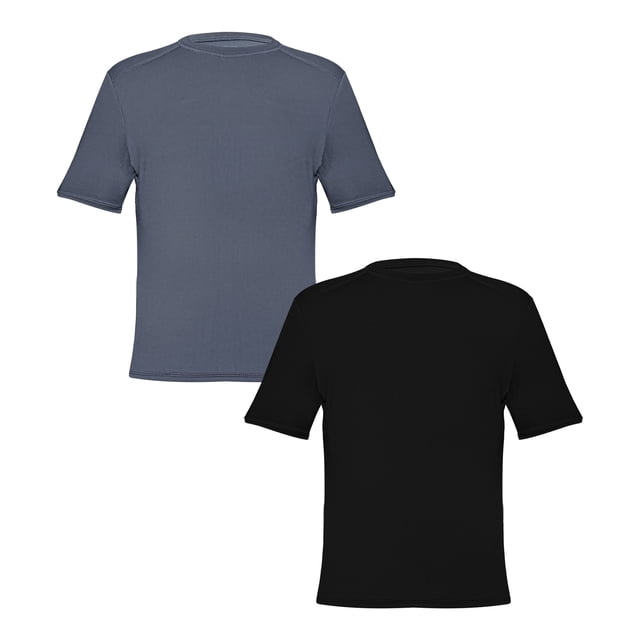 Playera Hanes para hombre, Cuello Redondo Sport Multicolor 2 Piezas Talla EG