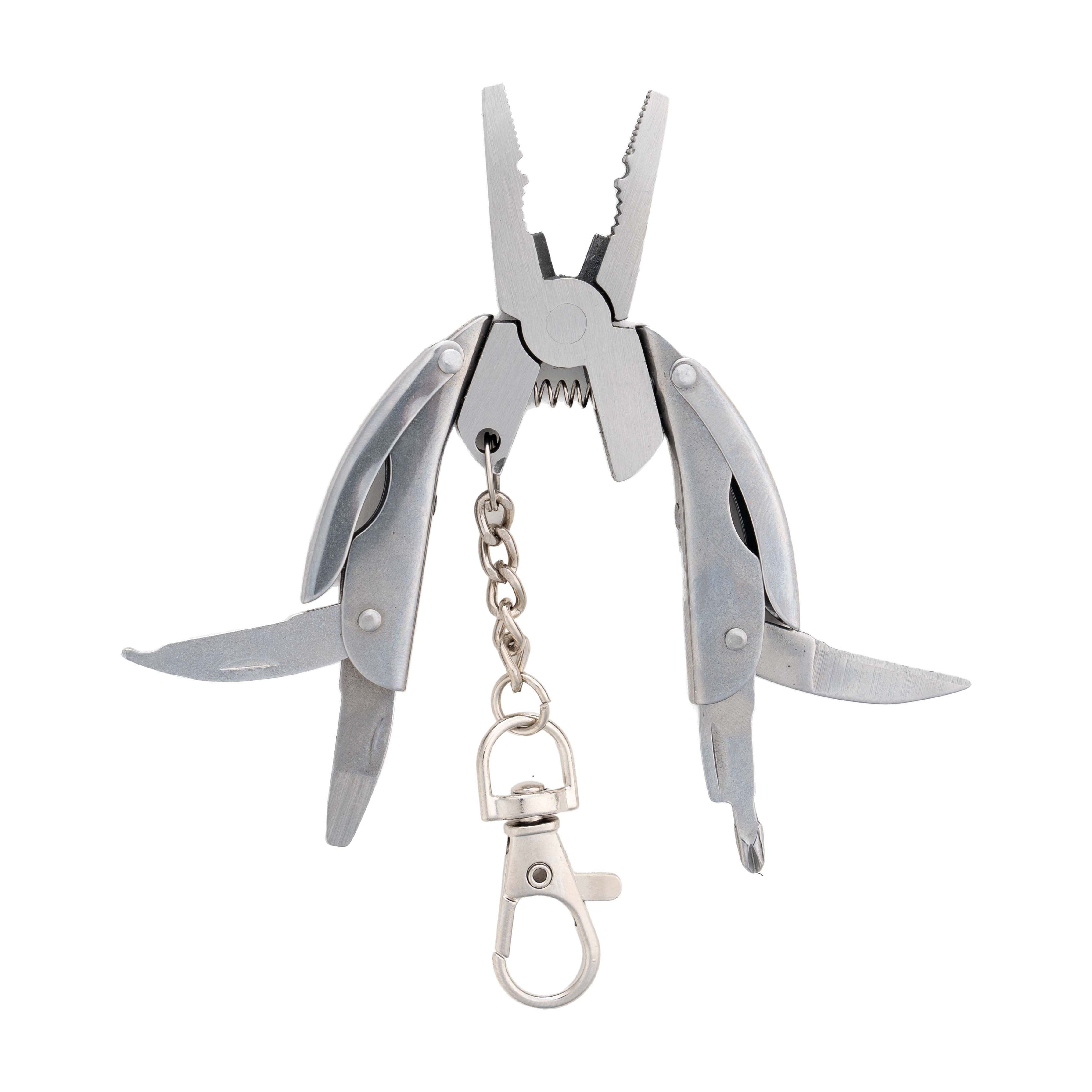 (3 pack) Ozark Trail 9 in 1 Mini Fishing Multi Tool, Compact Stainless Steel Multi Function Pliers for Outdoor Use