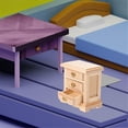 thumbnail image 2 of 2pcs Nightstands Night Stand Furniture Bed Table Decor, 2 of 5