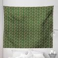 thumbnail image 1 of Christmas Tapestry, Candy Canes and Lollipops Classical Pattern for Holiday Xmas, Fabric Wall Hanging Decor for Bedroom Living Room Dorm, 5 Sizes, Green Red White, by Ambesonne, 1 of 1