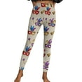 thumbnail image 6 of ClodeEU Women Mardi Gras Leggings,Funny Graphic High Waist Skinny Leggings ,Trendy Tights Costume Multicolor 09,Womens Plus M, 6 of 8