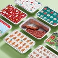 thumbnail image 2 of Joyfy 48 Pcs Christmas Cookie Tins with Lids for Gift Giving, Rectangular Treat Foil Containers, Disposable Food Storage Pan for Holiday Leftovers Goodie Container or Cookie Exchange, 2 of 7