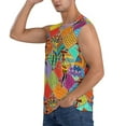 thumbnail image 3 of Bingfone Dancing African Womans Pattern Men's Tank Tops Workout Sleeveless Tee Shirts Running Beach Tanks for Men-Large, 3 of 8