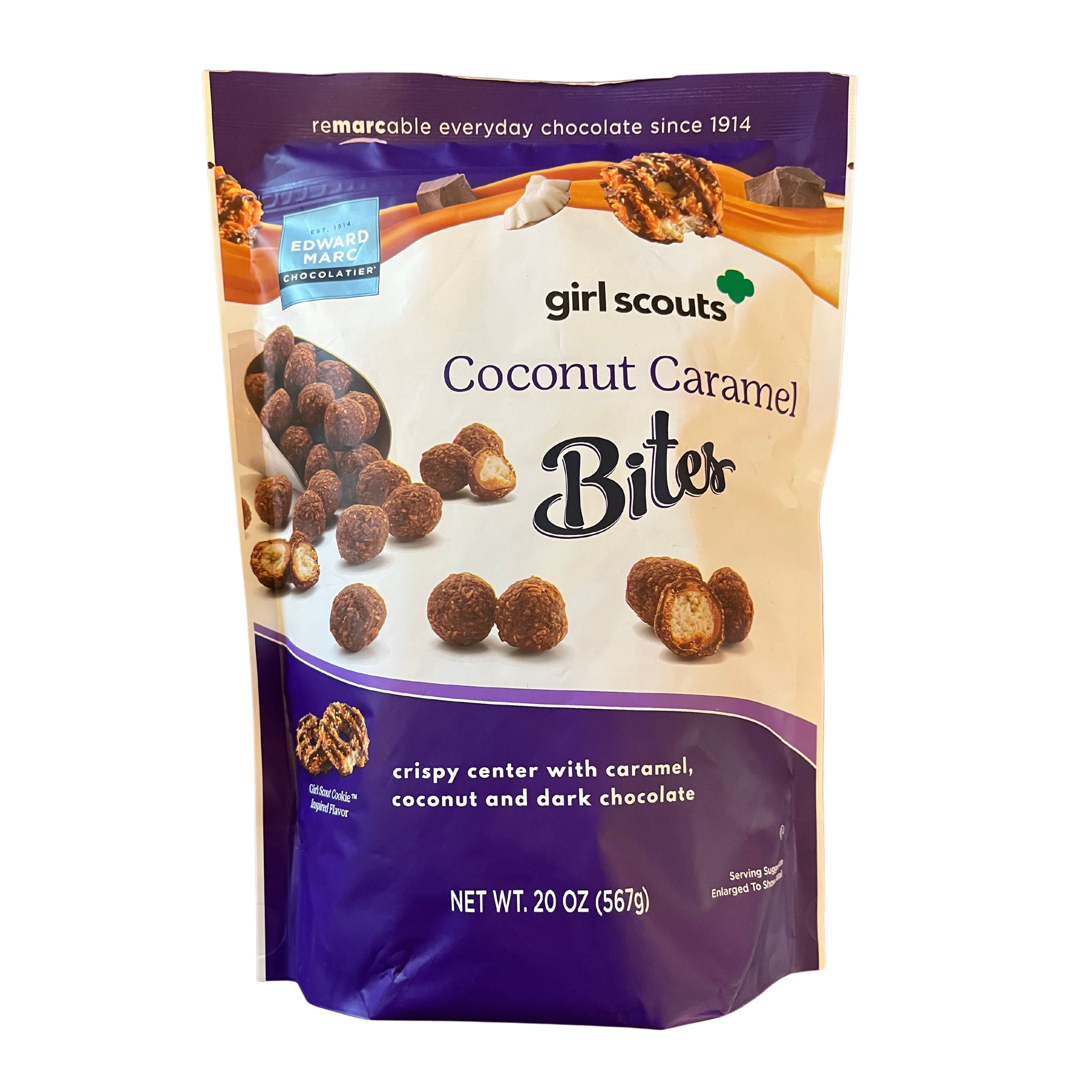 Girl Scouts Coconut Caramel Samoas Bites