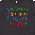 thumbnail image 4 of Inktastic Pennsylvania Grandma and Grandpa Love Me Youth T-Shirt, 4 of 5