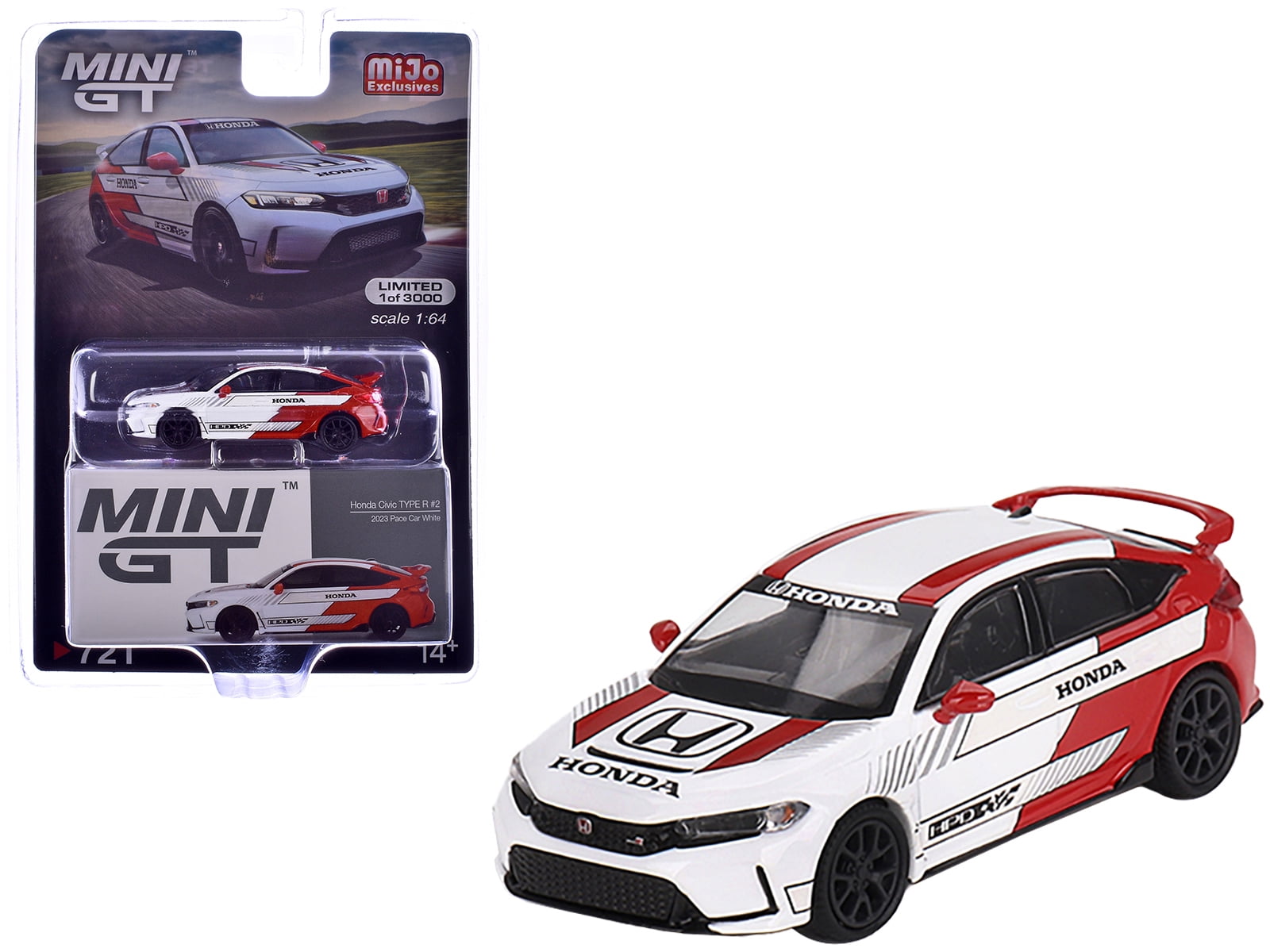 Mini GT 1/64 2018 Honda Civic Type R (FK8) TSM Model Diecast Car