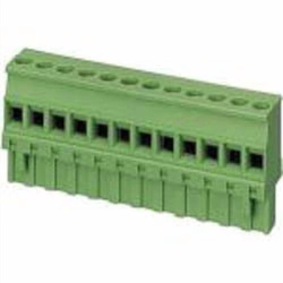 13-2512 - Bloc de Terme 12P Fiche Femelle 5.08MM 22-12AWG 15A/300V 12MM de Large