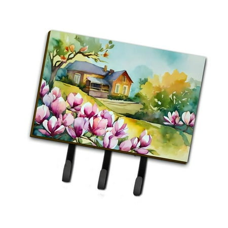 Carolines Treasures DAC1661TH68 9 x 6 in. Unisex Louisiana Magnolias in Watercolor Leash or Key Holder
