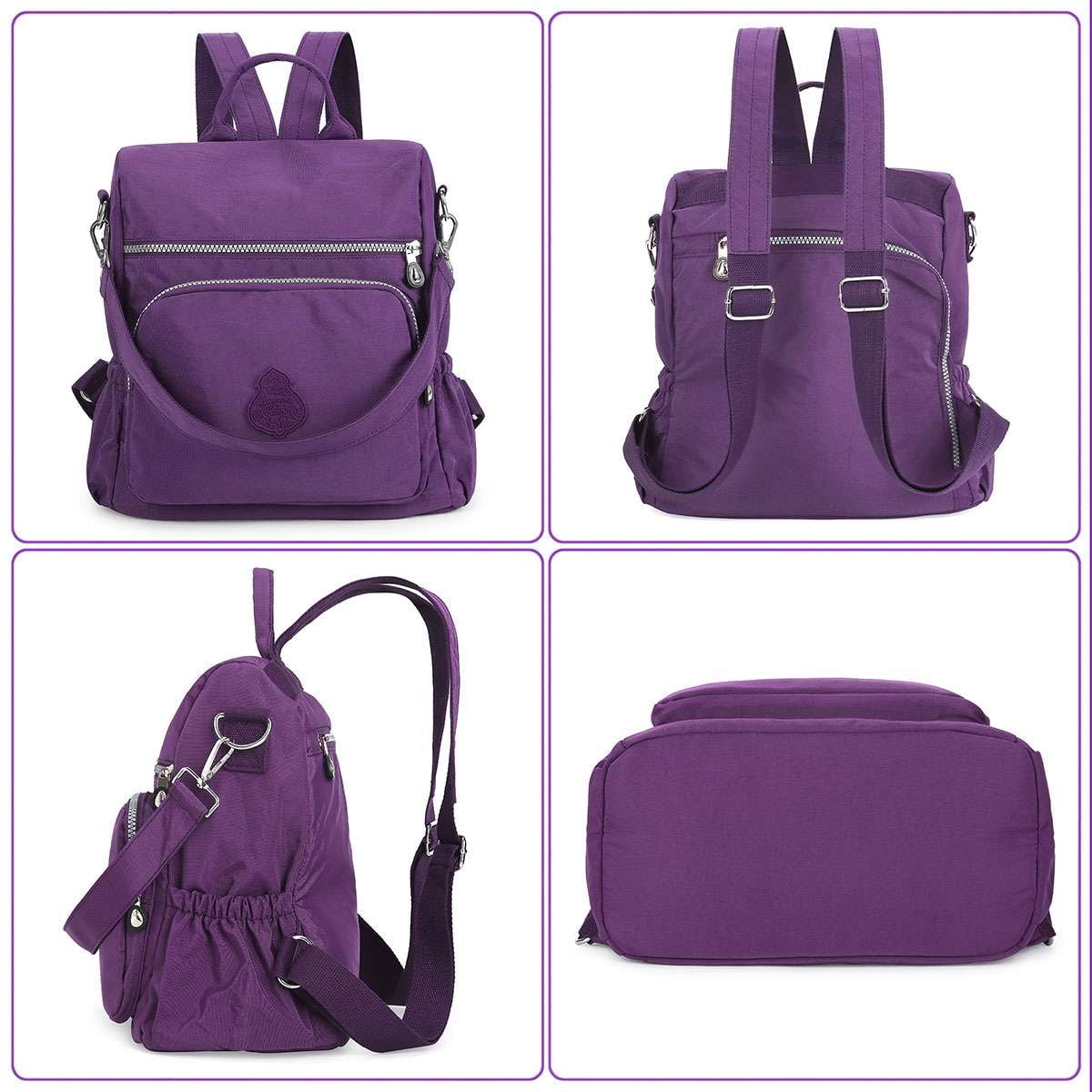 1423 Backpack Purse Nylon Bag Casual Daypack Travel Shopping Pack A Style ef1ebb7e-b189-4620-858e-  main image 4