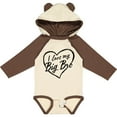 thumbnail image 3 of Inktastic I Love My Big Bro in Black Chalk Heart Boys or Girls Long Sleeve Baby Bodysuit, 3 of 5