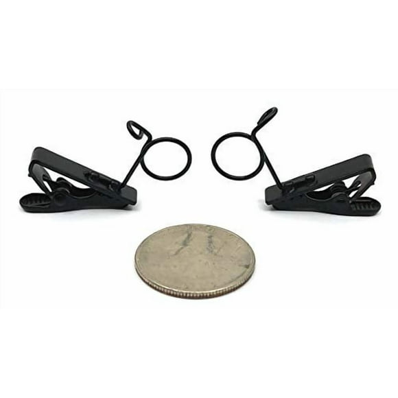 SP-STH044 - Sound Professionals - One Pair Medium Lapel Clip For Various Microphones - Fits most Audio Technica lapel mics (AT831, AT829) - 9mm to 12mm diamter mics