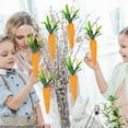 thumbnail image 3 of EUDIDV Easter Hanging Decor;3 Inch Easter Carrot Hanging Ornaments-20PCS Artificial Spring Fall Foam Glitter Powder Carrot,Realistic Mini Carrots Hanging Pendant;Charming Easter - Themed Wall Hangings, 3 of 6
