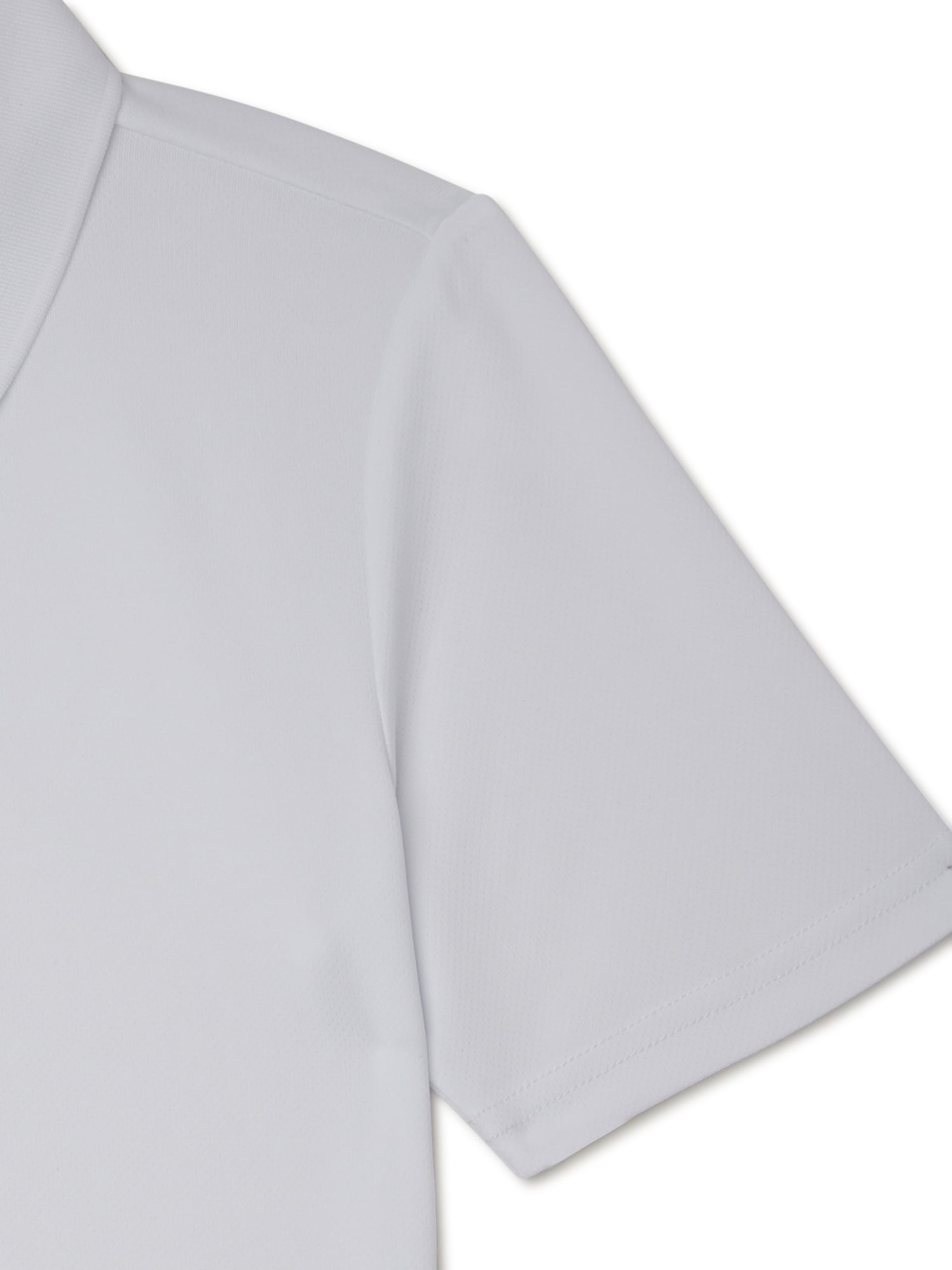 Wonder Nation Boys School Uniform Short Sleeve Performance Polo Shirt, 2-Pack, Sizes 4-18 & Husky
