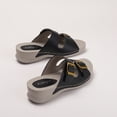 thumbnail image 1 of Sandalias de cuña con correa de doble hebilla sandalias de verano cómodas zapatos de verano de los pies abiertos para mujeres, 1 of 9