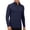 01 Dark Blue, variant on Men's Solid Color Zip Up Long Sleeve Stretch Jacket Moisture Wicking Fitness Training Suit for Outdoor Sports and Casual Wear Various Colors Available