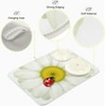 thumbnail image 4 of Polovillae Colorful Tropical Flowers Dish Drying Mat for Kitchen Counter Absorbent Heat Resistant Microfiber Dishes Drainer Mat 16x18 in Dish Pad Sink Mat Protective Pad Kitchen Decor, 4 of 6