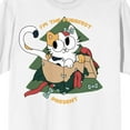 thumbnail image 2 of Christmas Critters The Purrfect Present Crew Neck Short Sleeve White Unisex Adult T-shirt-6XLB, 2 of 3