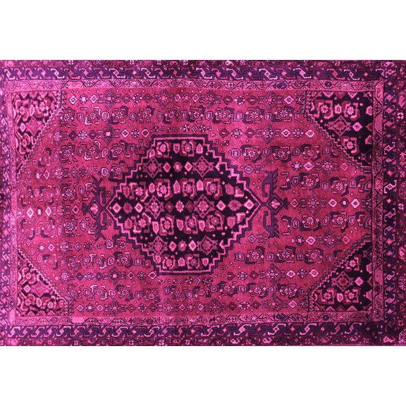 Ahgly Company Indoor Rectangle Persian Pink Traditional Area Rugs, 5' x 7'
