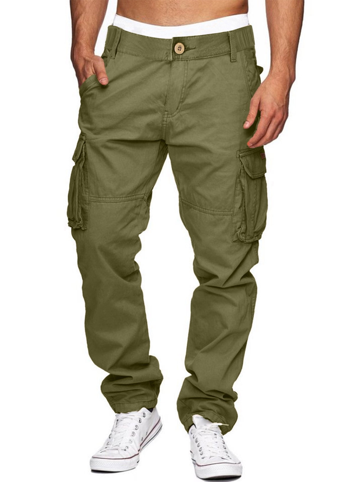 JMIERR Men's Cargo Pants Lightweight Tactical Pants Stretch Relaxed Fit