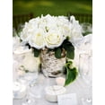 thumbnail image 2 of Ramo de rosas artificiales, paquete de 2 flores falsas de plástico de seda, rosas blancas artificiales, 18 cabezas, ramo de novia para boda, hogar, jardín, fiesta, decoración de boda Ormromra WMZL-267-3, 2 of 6